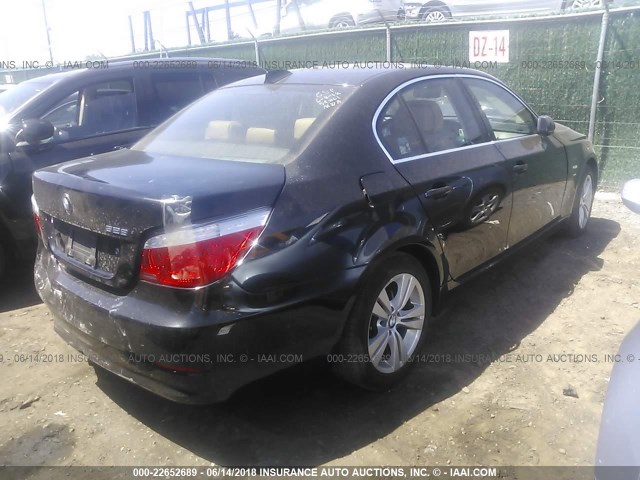 WBANV13589C155201 - 2009 BMW 528 XI BLACK photo 4