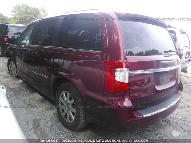 2C4RC1BG4DR564888 - 2013 CHRYSLER TOWN & COUNTRY TOURING RED photo 3
