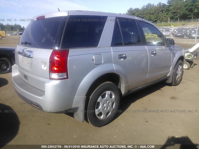 5GZCZ33D07S828159 - 2007 SATURN VUE SILVER photo 4