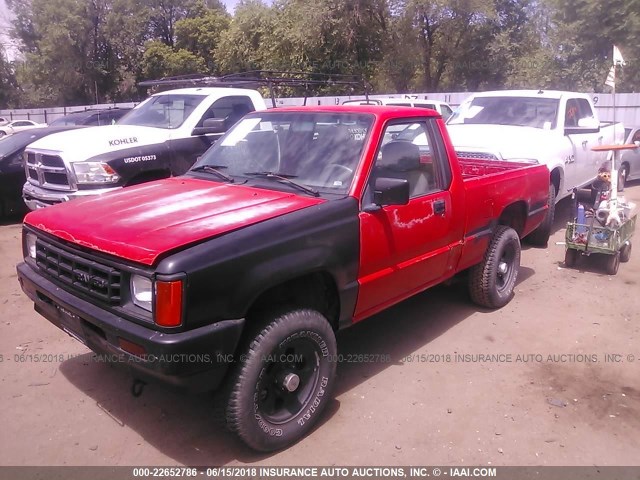 JB7FM24WSLP025216 - 1990 DODGE RAM 50 RED photo 2