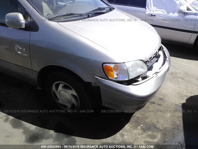 4T3ZF13C23U514983 - 2003 TOYOTA SIENNA LE/XLE Champagne photo 6