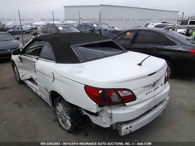 1C3LC55R68N279899 - 2008 CHRYSLER SEBRING TOURING WHITE photo 3