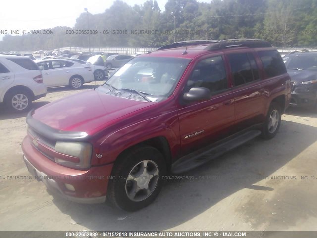 1GNET16P646105353 - 2004 CHEVROLET TRAILBLAZER EXT LS/EXT LT RED photo 2