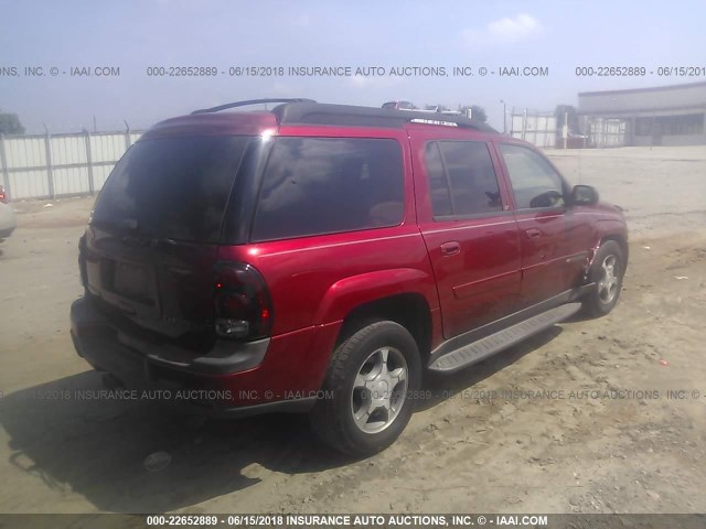 1GNET16P646105353 - 2004 CHEVROLET TRAILBLAZER EXT LS/EXT LT RED photo 4