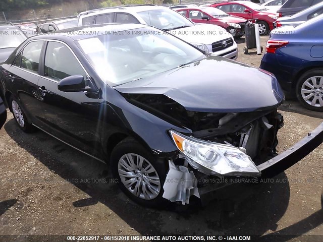 4T4BF1FK8CR255919 - 2012 TOYOTA CAMRY SE/LE/XLE BLACK photo 1
