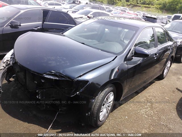 4T4BF1FK8CR255919 - 2012 TOYOTA CAMRY SE/LE/XLE BLACK photo 2