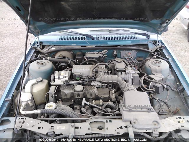 1G2JB34H2N7566468 - 1992 PONTIAC SUNBIRD SE TURQUOISE photo 10