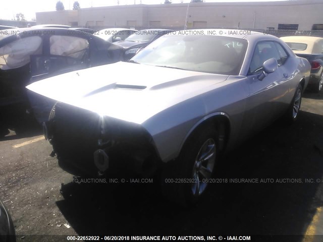 2C3CDZAG5GH291199 - 2016 DODGE CHALLENGER SXT SILVER photo 2