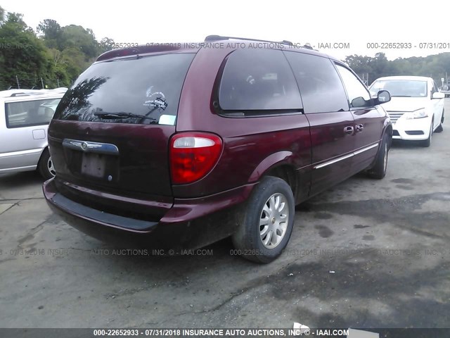 2C8GP54L82R621960 - 2002 CHRYSLER TOWN & COUNTRY LXI MAROON photo 4
