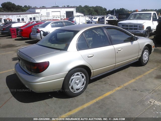 1G8ZJ5270YZ127554 - 2000 SATURN SL2 GOLD photo 4