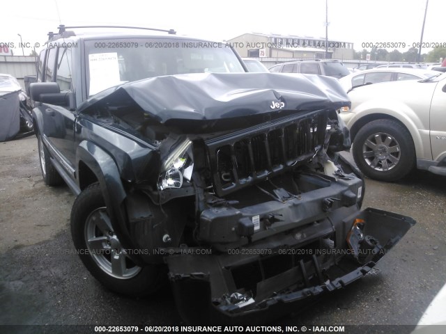 1J8HG48K76C149713 - 2006 JEEP COMMANDER GREEN photo 1
