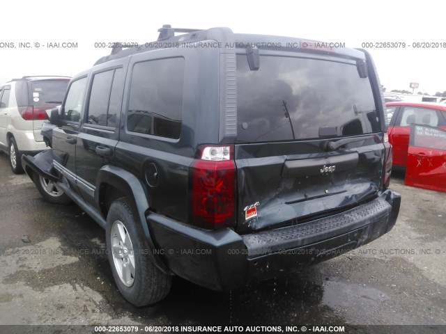 1J8HG48K76C149713 - 2006 JEEP COMMANDER GREEN photo 3
