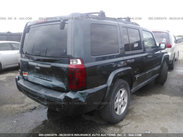 1J8HG48K76C149713 - 2006 JEEP COMMANDER GREEN photo 4