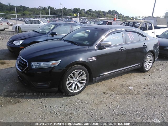 1FAHP2F85DG150566 - 2013 FORD TAURUS LIMITED BLACK photo 2