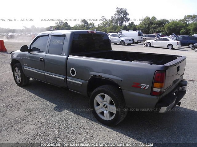 1GCEK19T6XE127576 - 1999 CHEVROLET SILVERADO K1500 GRAY photo 3