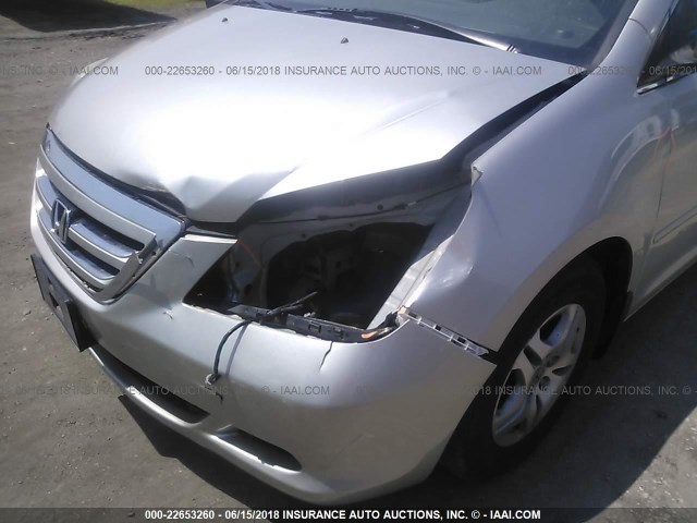 5FNRL38767B460907 - 2007 HONDA ODYSSEY EXL SILVER photo 6