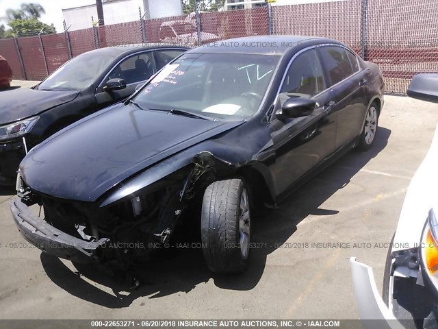 JHMCP26859C003276 - 2009 HONDA ACCORD EXL BLACK photo 2