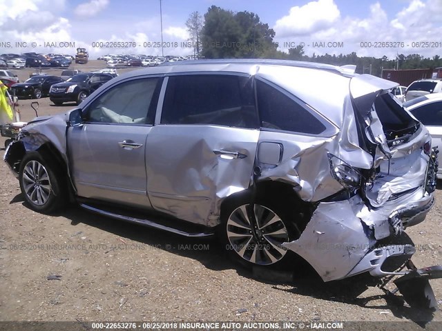 5FRYD3H41EB007904 - 2014 ACURA MDX TECHNOLOGY SILVER photo 6