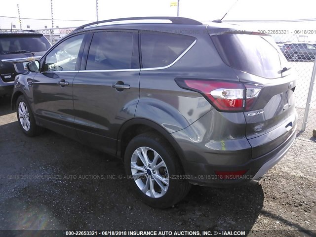 1FMCU9GD4HUD09887 - 2017 FORD ESCAPE SE GRAY photo 3