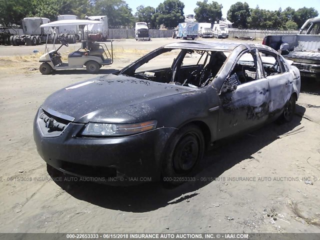 19UUA66285A062873 - 2005 ACURA TL BLACK photo 2