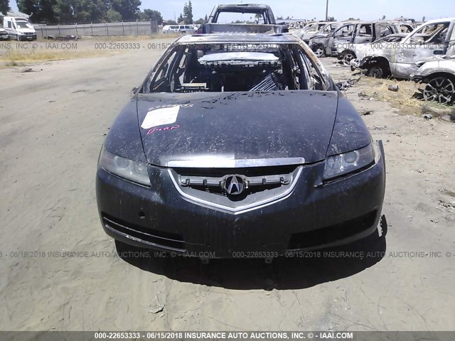 19UUA66285A062873 - 2005 ACURA TL BLACK photo 6