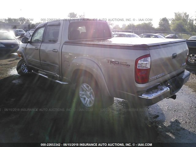5TBDT44156S543250 - 2006 TOYOTA TUNDRA DOUBLE CAB SR5 GOLD photo 3