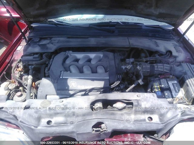 19UYA2252VL011772 - 1997 ACURA 3.0CL RED photo 10