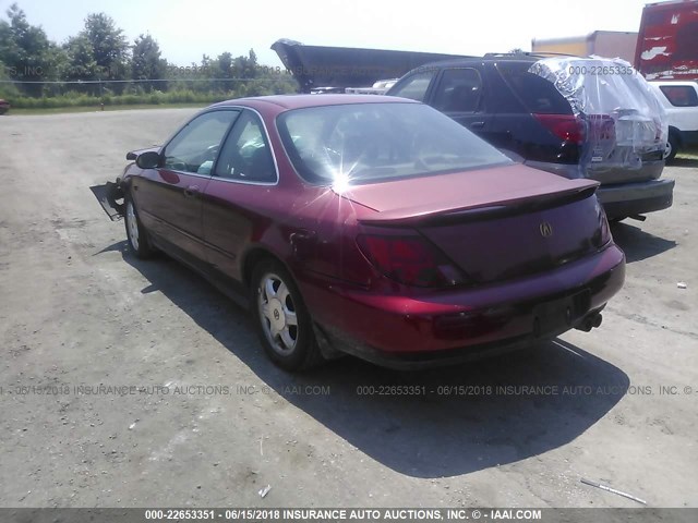 19UYA2252VL011772 - 1997 ACURA 3.0CL RED photo 3