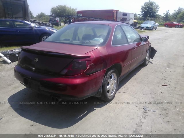 19UYA2252VL011772 - 1997 ACURA 3.0CL RED photo 4