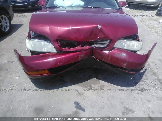 19UYA2252VL011772 - 1997 ACURA 3.0CL RED photo 6