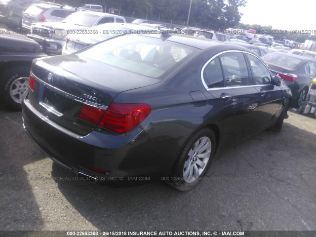 WBAKC6C50BC394849 - 2011 BMW 750 XI GRAY photo 4