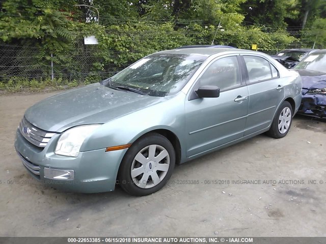 3FAFP06Z56R178738 - 2006 FORD FUSION S GREEN photo 2