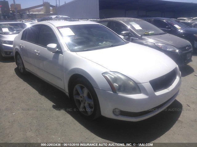 1N4BA41E15C842879 - 2005 NISSAN MAXIMA SE/SL WHITE photo 1