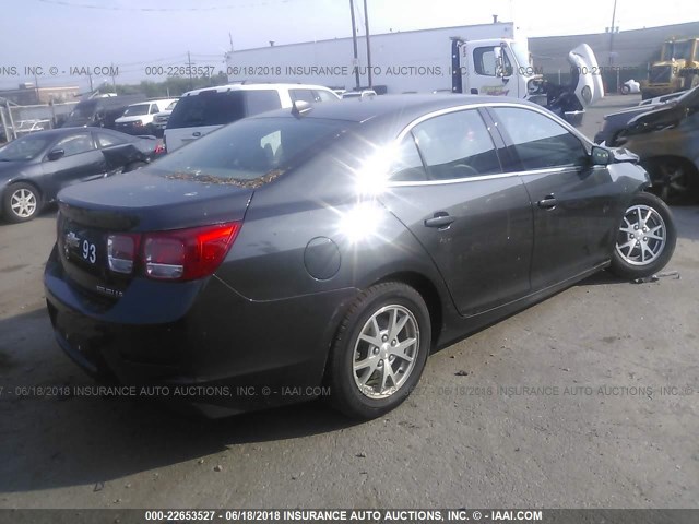 1G11A5SL2EF123057 - 2014 CHEVROLET MALIBU LS GRAY photo 4