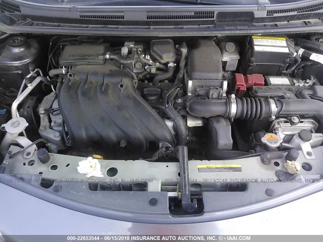 3N1CE2CP4GL351514 - 2016 NISSAN VERSA NOTE S/S PLUS/SV/SL/SR GRAY photo 10