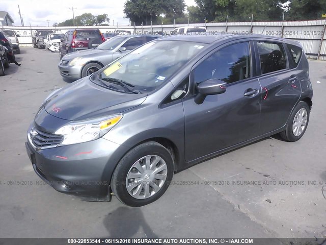 3N1CE2CP4GL351514 - 2016 NISSAN VERSA NOTE S/S PLUS/SV/SL/SR GRAY photo 2