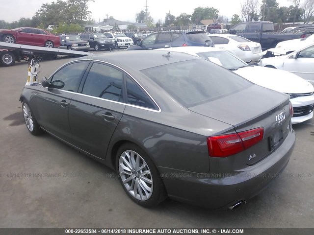 WAUGGAFC2CN088670 - 2012 AUDI A6 PREMIUM PLUS GRAY photo 3