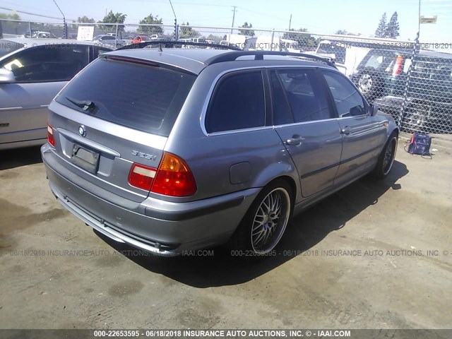WBAEN33414PC12815 - 2004 BMW 325 IT SILVER photo 4