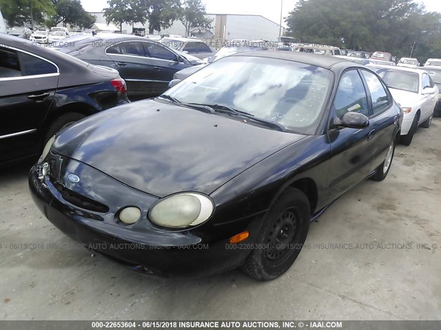 1FALP52U9VA300276 - 1997 FORD TAURUS GL BLACK photo 2