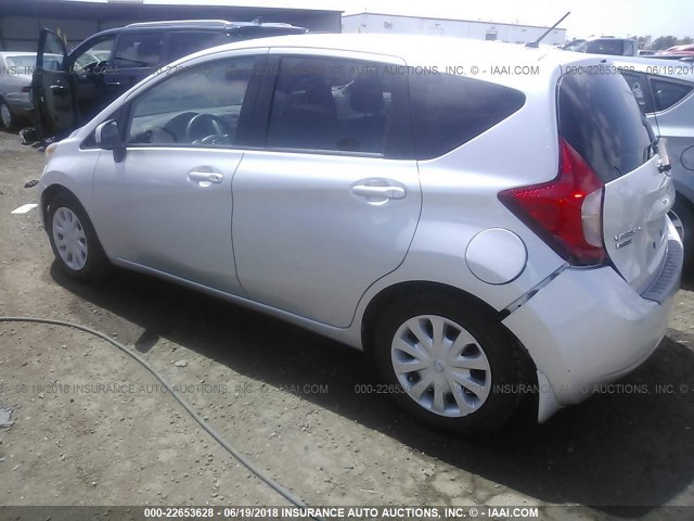 3N1CE2CPXEL422860 - 2014 NISSAN VERSA NOTE S/S PLUS/SV/SL GRAY photo 3