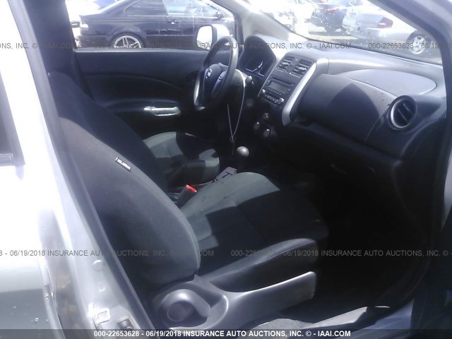 3N1CE2CPXEL422860 - 2014 NISSAN VERSA NOTE S/S PLUS/SV/SL GRAY photo 5