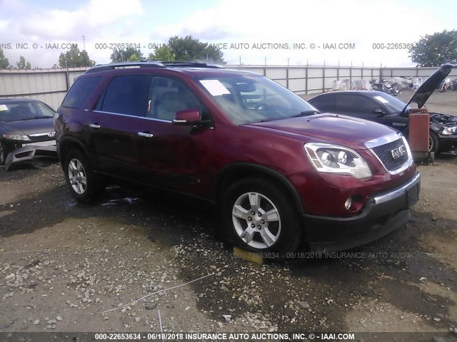 1GKER23D59J169853 - 2009 GMC ACADIA SLT-1 MAROON photo 1