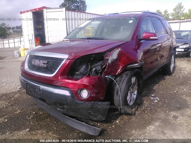 1GKER23D59J169853 - 2009 GMC ACADIA SLT-1 MAROON photo 6