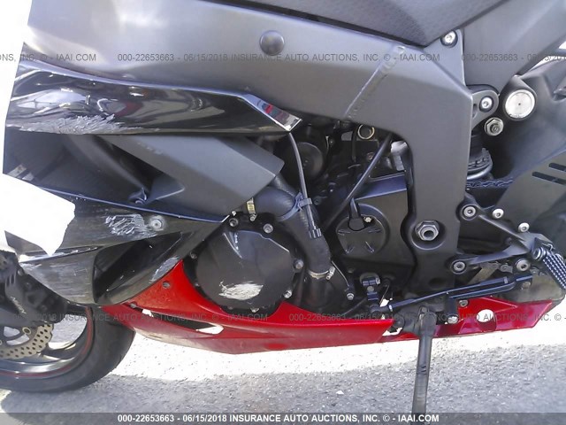 JKAZX4R1XCA033151 - 2012 KAWASAKI ZX600 R RED photo 9