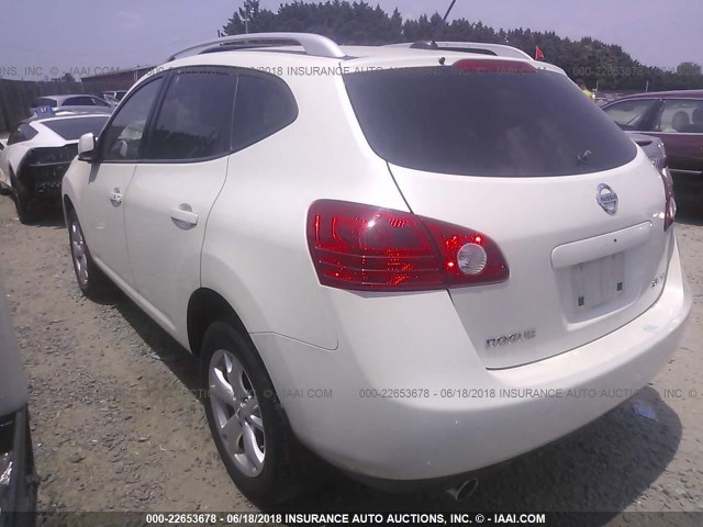 JN8AS58V79W161522 - 2009 NISSAN ROGUE S/SL WHITE photo 3