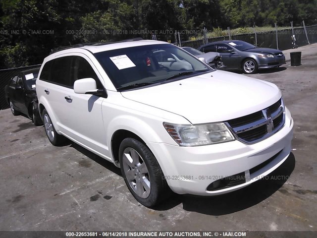 3D4GG67VX9T133799 - 2009 DODGE JOURNEY R/T WHITE photo 1