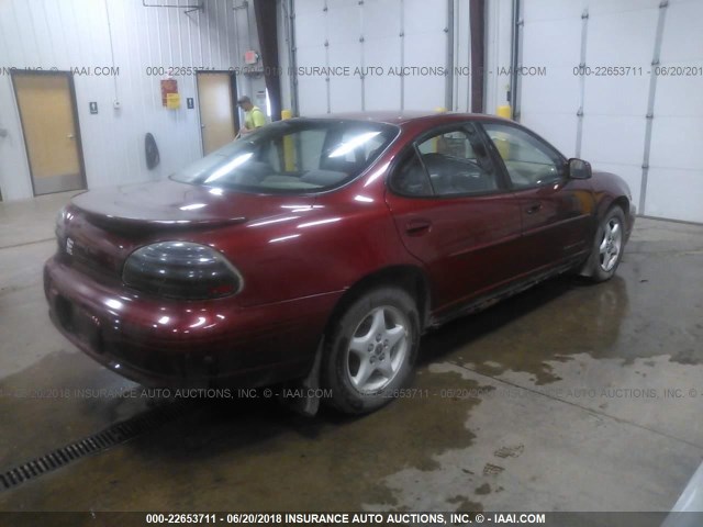 1G2WK52J61F116443 - 2001 PONTIAC GRAND PRIX SE MAROON photo 4