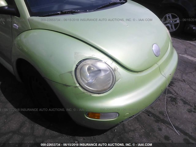 3VWBK21C93M425951 - 2003 VOLKSWAGEN NEW BEETLE GL 绿色 照片 6