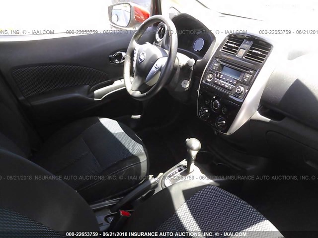 3N1CE2CP2FL419808 - 2015 NISSAN VERSA NOTE S/S PLUS/SV/SL/SR RED photo 5