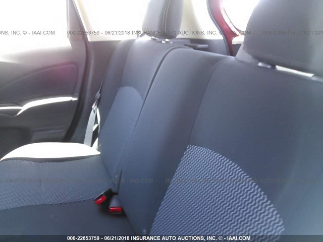 3N1CE2CP2FL419808 - 2015 NISSAN VERSA NOTE S/S PLUS/SV/SL/SR RED photo 8